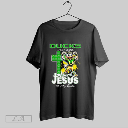 Original Ducks My Veins Jesus My Heart Mascot Tank Top Elegant Fashion