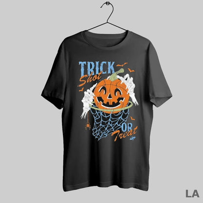 Original Dude Trick Shot Or Treat Pumpkin Skeleton Hands Halloween
