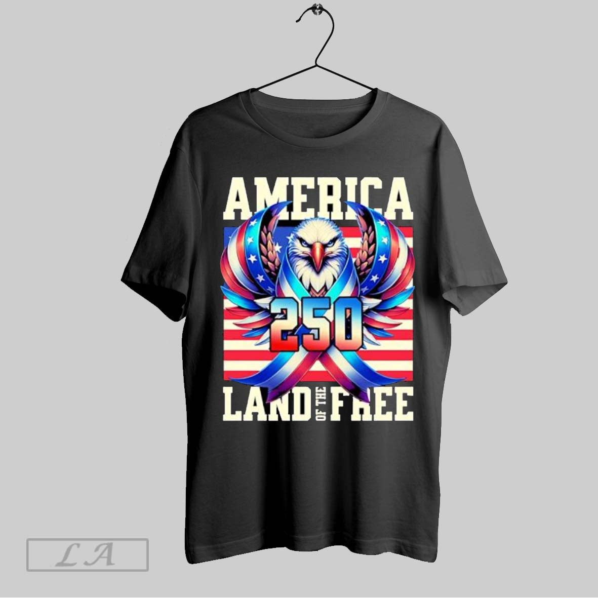 Original Eagle America Land Free Tee Elegant Art