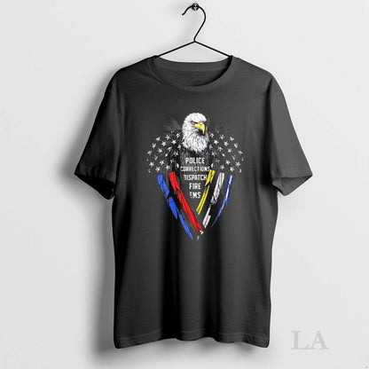 Original Eagle Police Corrections Dispatch Fire Ems TShirt Elegant