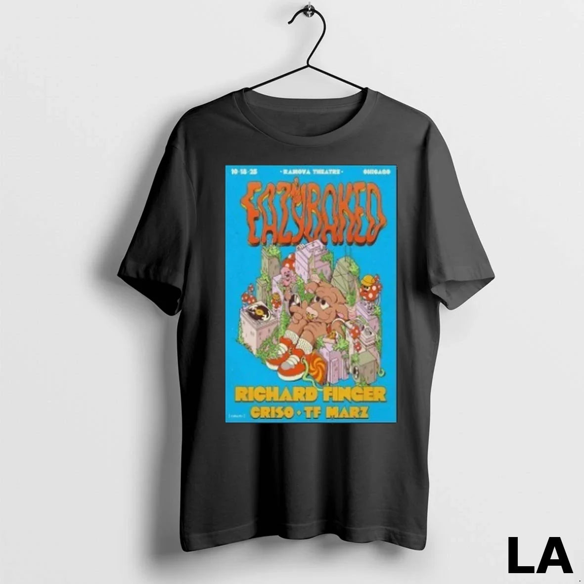 Original Eazybaked Ramova Theatre Chicago TShirt Vintage Art