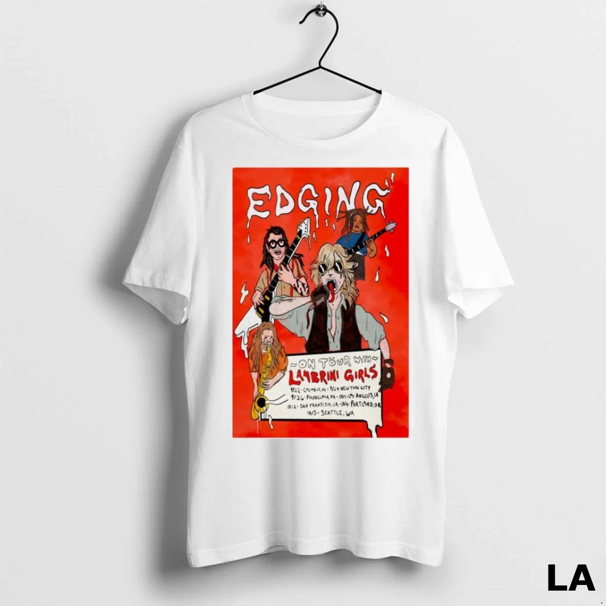 Original Edging Lambrini Tour 2025 Dates Long Sleeve Retro Look