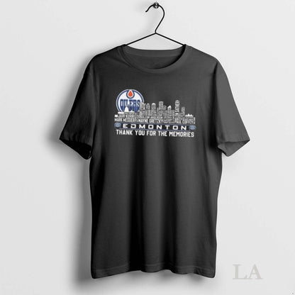 Original Edmonton Oilers Skyline Names Thank You Memories 2025 Shirt