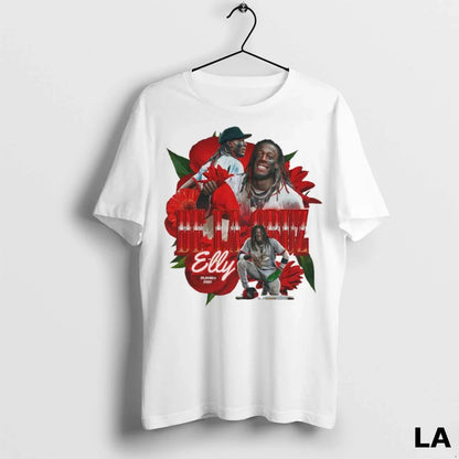 Original Elly De La Primavera Rose Ladies Tee Modern Outfit