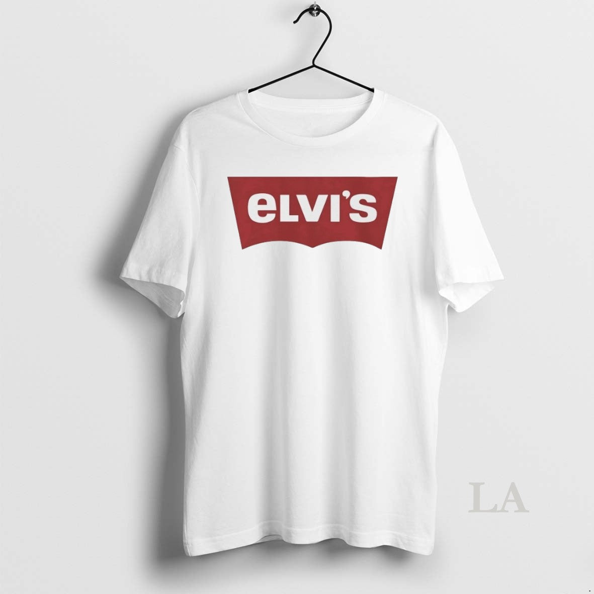 Original Elvis Levis Parody Logo Tee Retro Gift