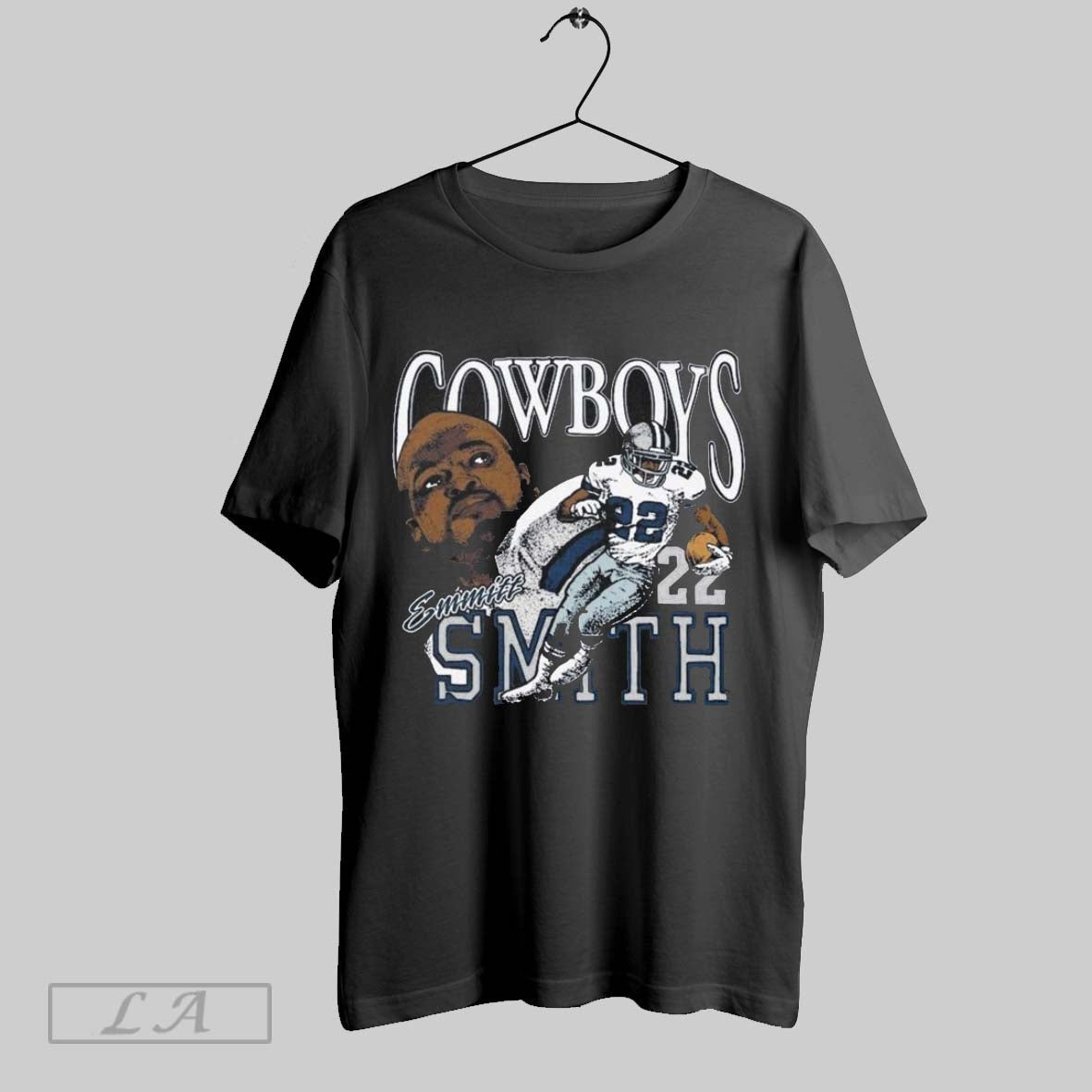 Original Emmitt Smith Dallas Cowboys Retired Player Caricature Hoodie