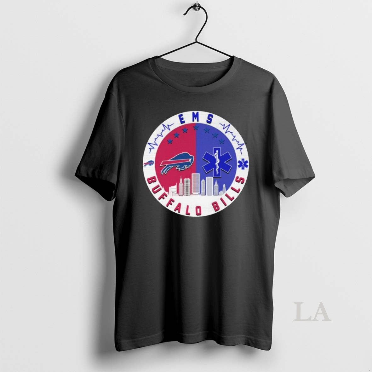Original Ems Buffalo Bills City Skyline Long Sleve Shirt Retro Design