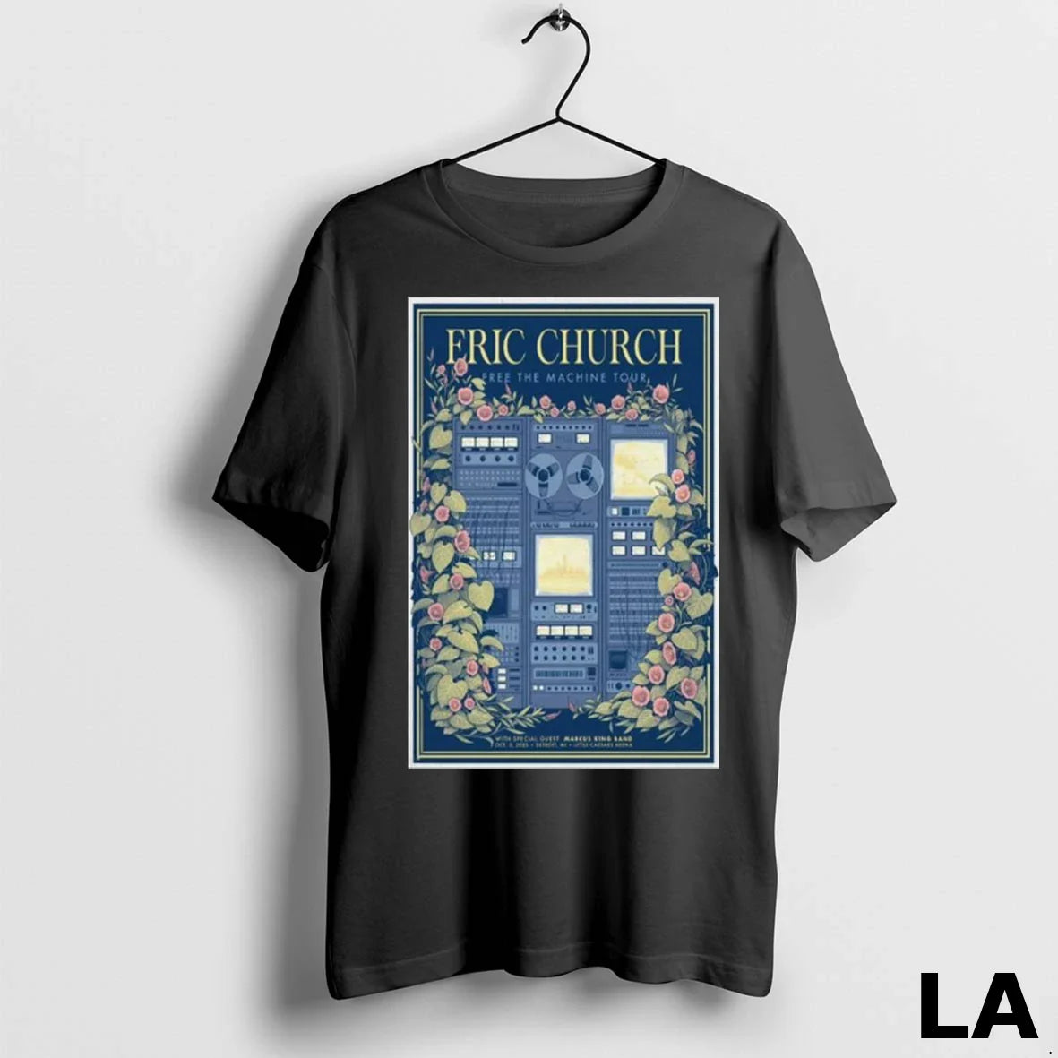 Original Eric Church Little Caesars Arena Oct 2 2025 Long Sleve Tee