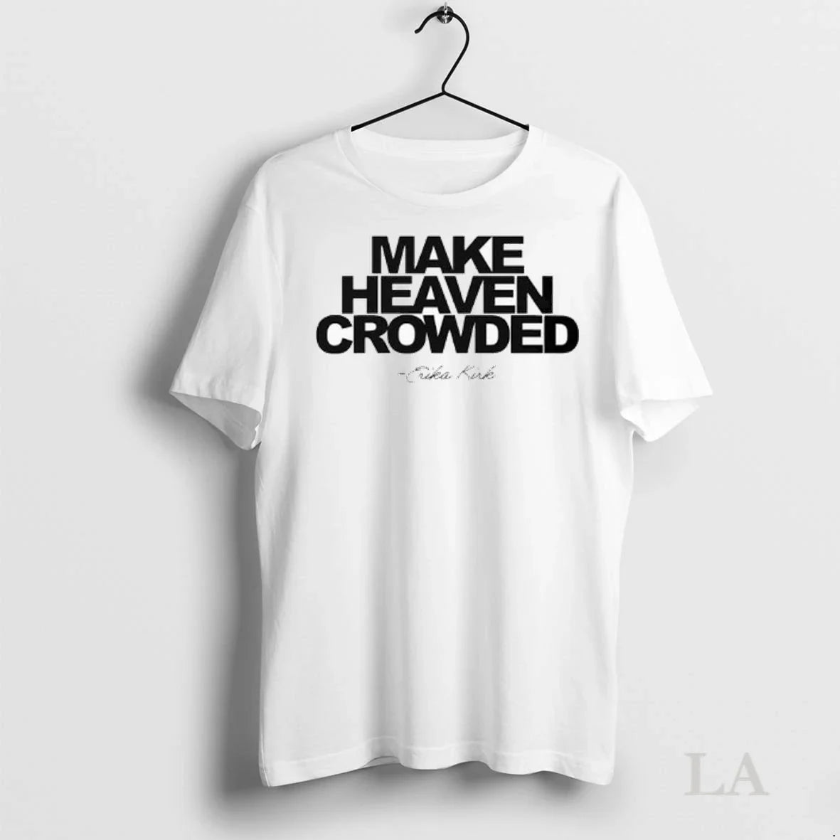 Original Erika Kirk Make Heaven Crowded Ladies Hoodie Premium Style