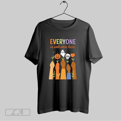 Original Everyone Is Welcome Here Halloween Long Sleeve Modern Art