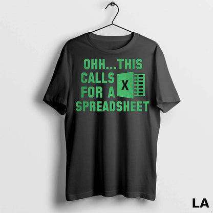 Original Excel Ohh This Calls Spreadsheet Tank Top Vintage Merch
