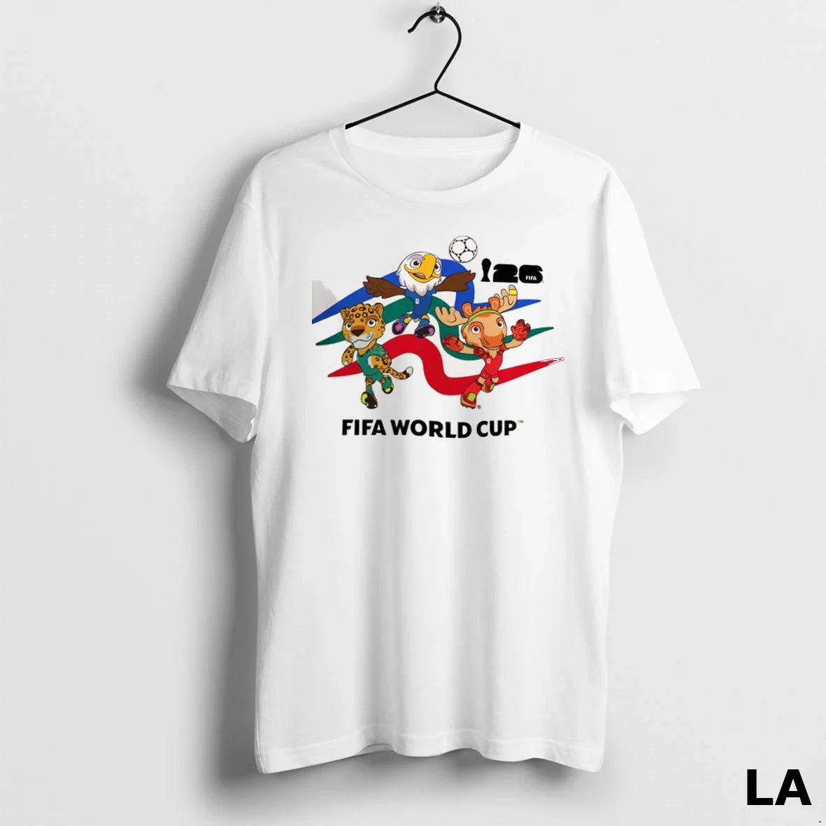 Original Fifa World Cup 26 Mascot Crew White Sweatshirt Classic
