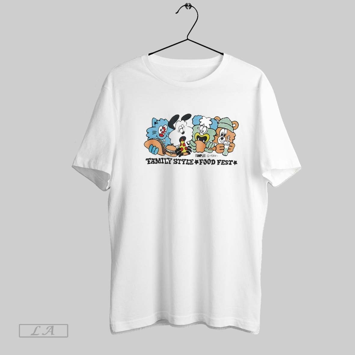 Original Family Food Festival La Shirt Retro Merch