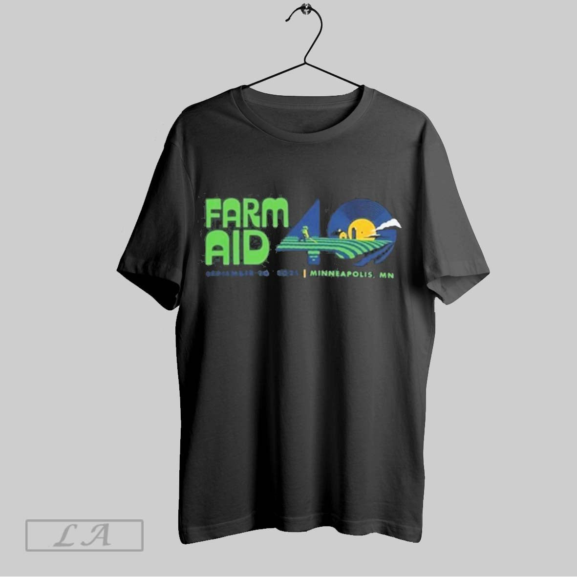 Original Farm Aid 40 Festival Logo Long Sleeve Retro Fashion