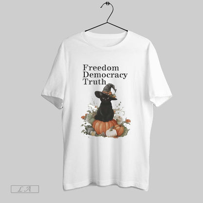 Original Fdt Witches Black Cat Freedom Democracy Truth Halloween