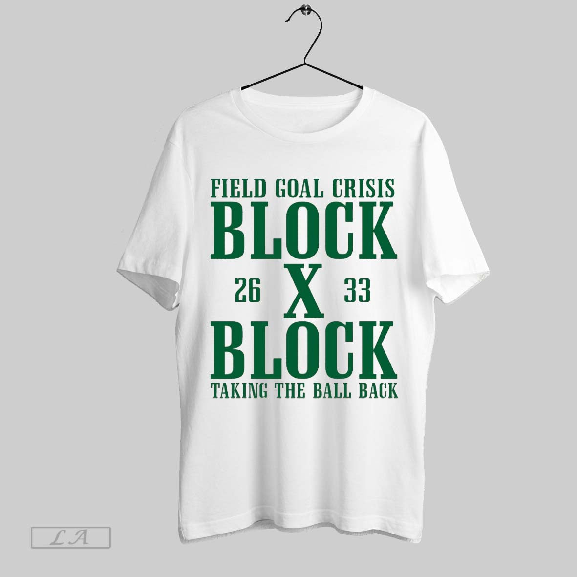 Original Field Goal Crisis Block X Block Taking Ball Back Shirt