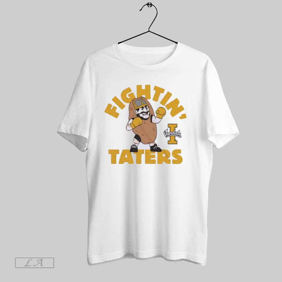 Original Fightin Taters Idaho Football Mascot TShirt Authentic Fashion