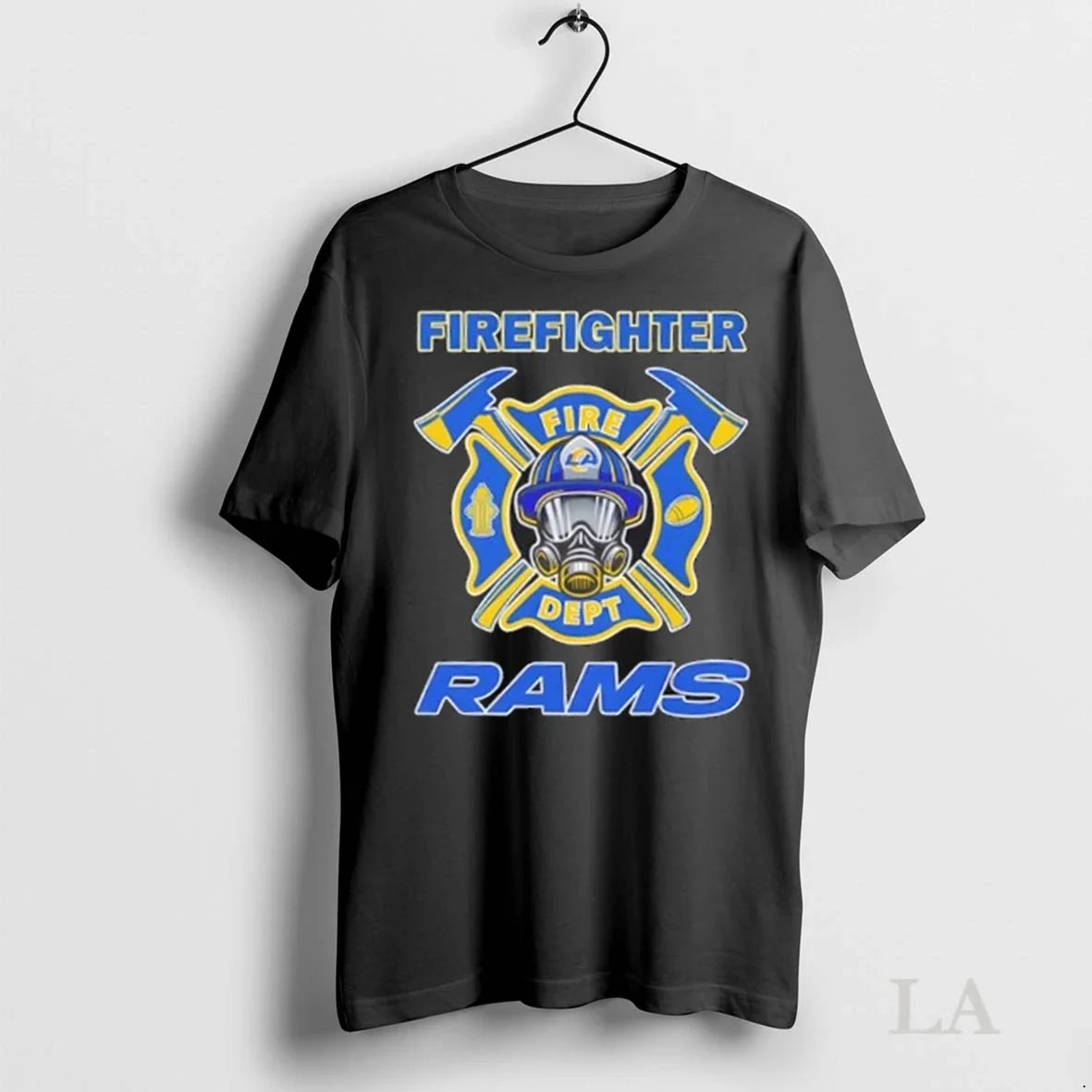 Original Firefighter Fire Dept Los Angeles Rams Football Long Sleeve