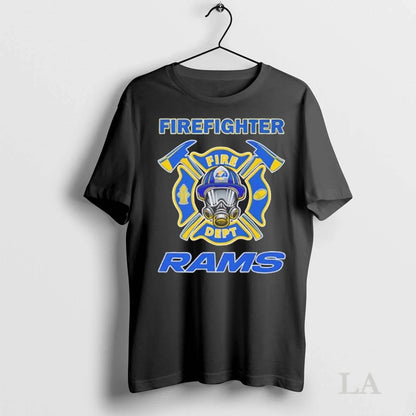 Original Firefighter Fire Dept Los Angeles Rams Football Long Sleeve