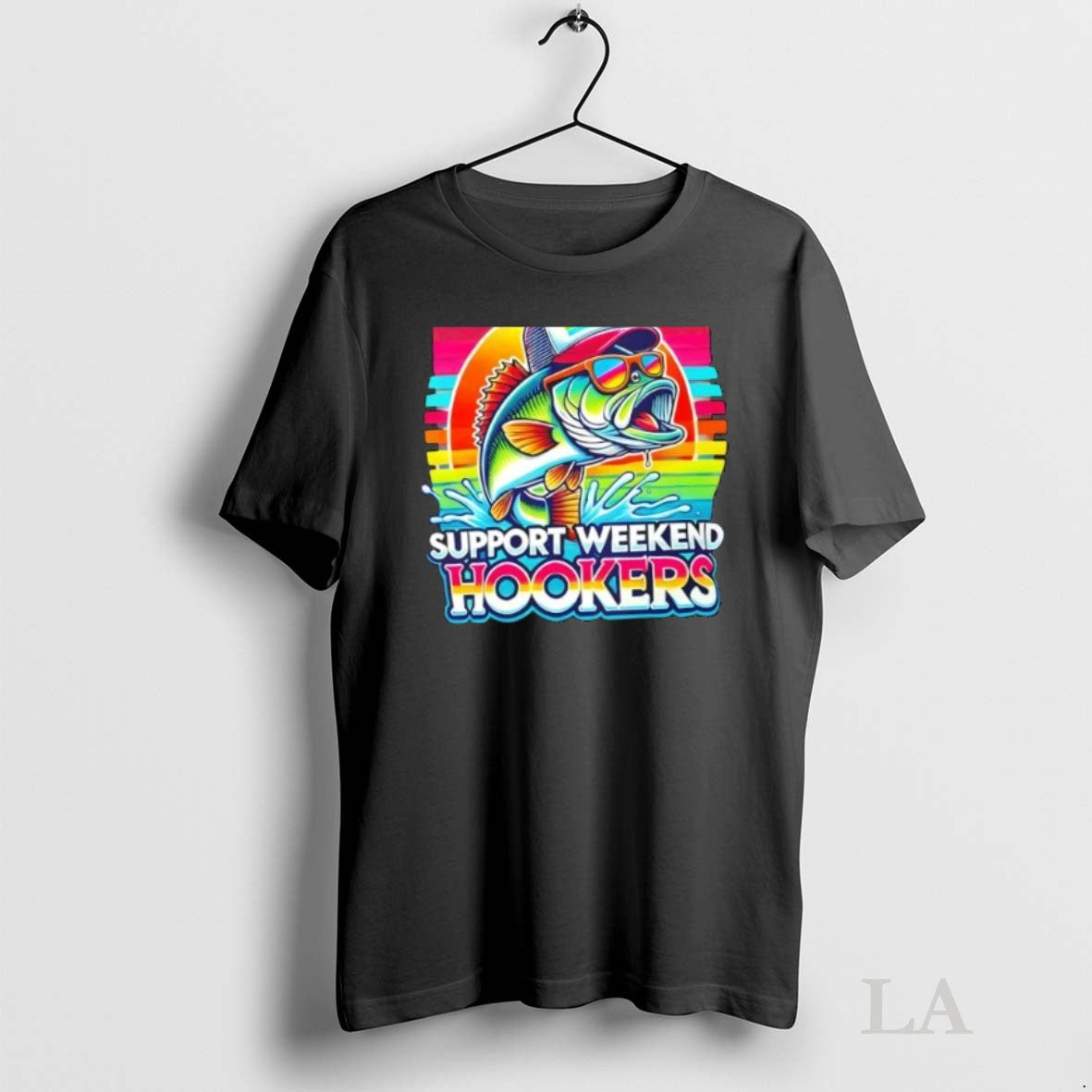 Original Fishing Support Weekend Hookers Tank Top Retro Look