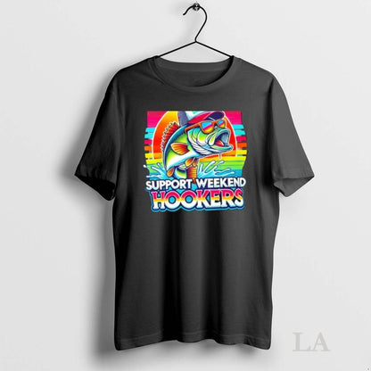 Original Fishing Support Weekend Hookers Tank Top Retro Look