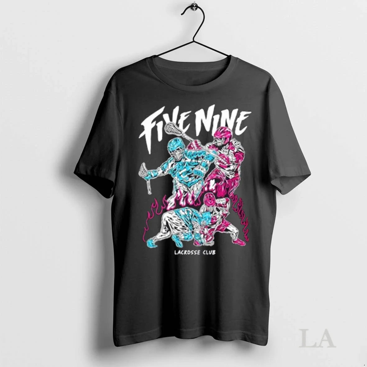 Original Five Nine Lacrosse Club Skeleton Streetwear Halloween
