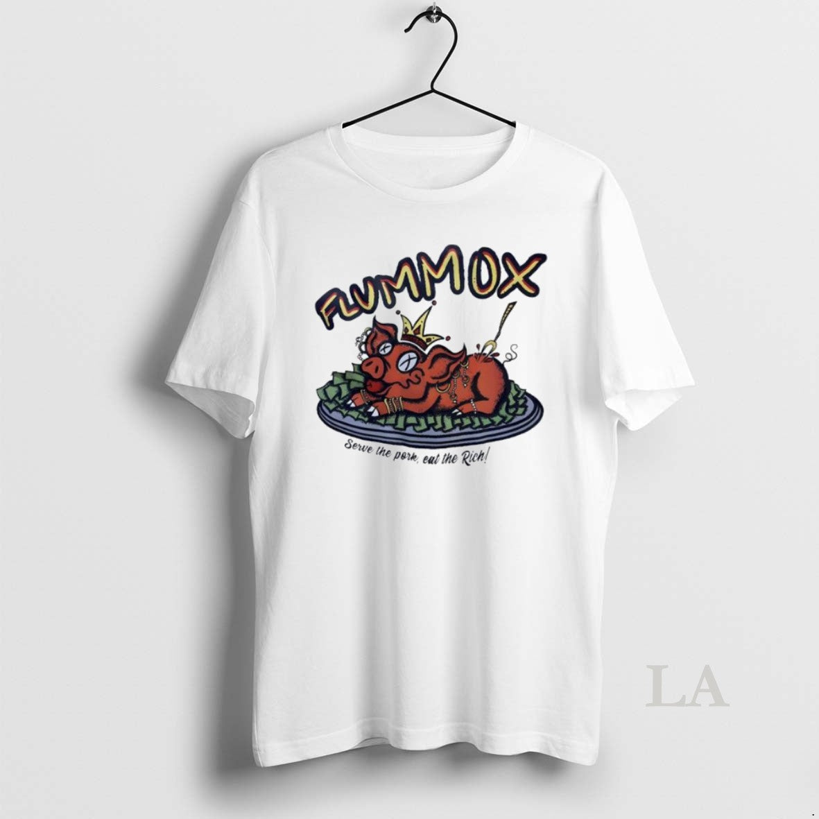 Original Flummox Serve Pork Eat Rich Shirt Retro Merch
