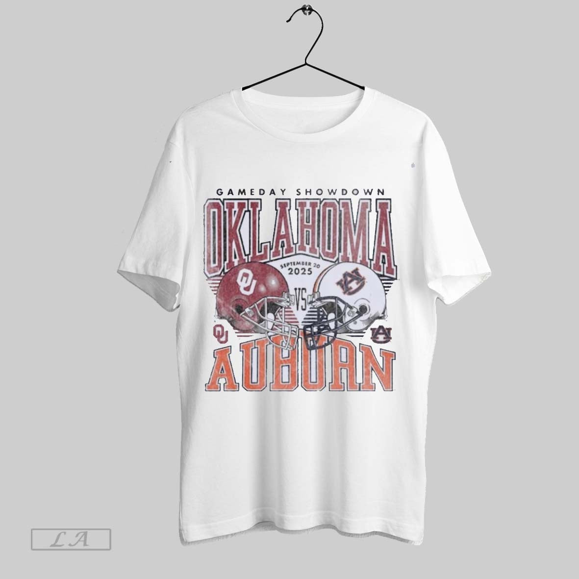 Original Football Showdown Oklahoma Sooners Vs Auburn Tigers Long