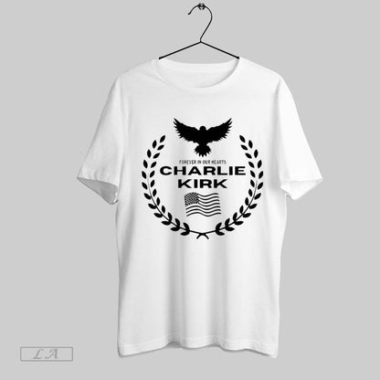 Original Forever Our Hearts Charlie Kirk Long Sleeve Exclusive Outfit