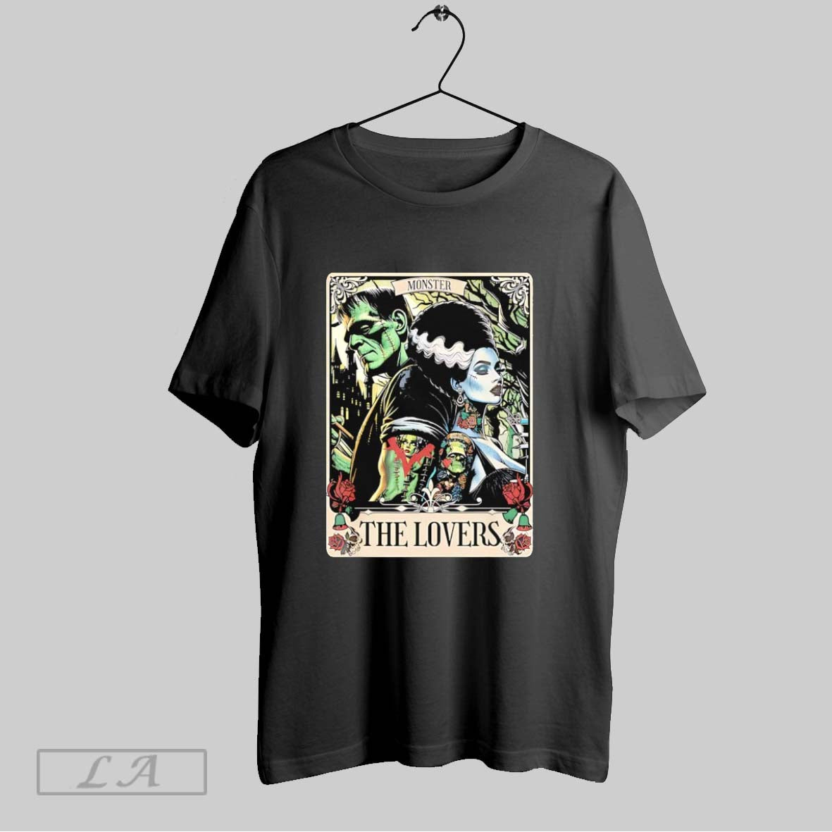Original Frankenstein And Bride Lovers Tarot Hoodie Designer