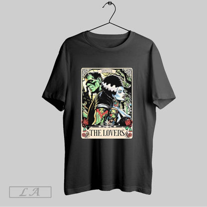 Original Frankenstein And Bride Lovers Tarot Hoodie Designer