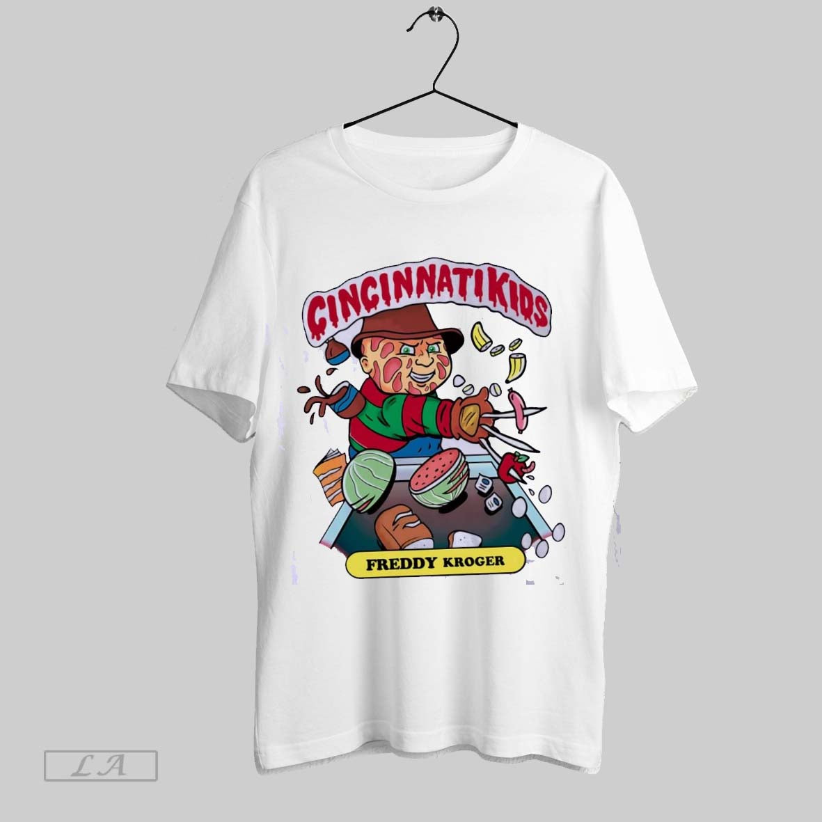 Original Freddy Krueger Kroger Cincinnati Halloween Sweatshirt