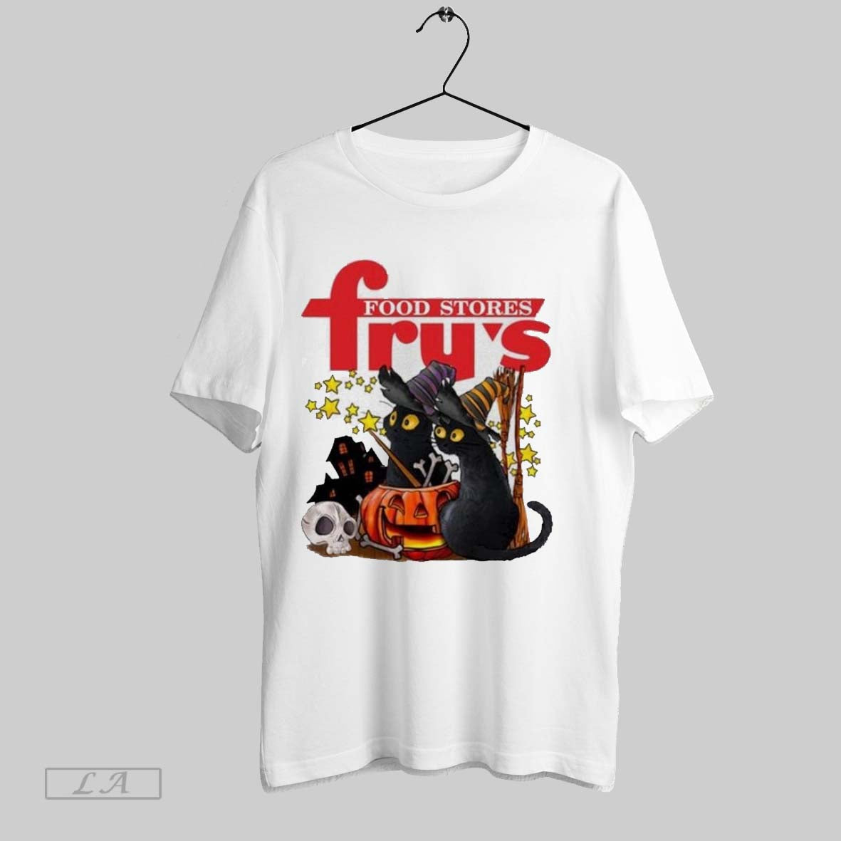 Original Frys Food And Drug X Black Cat Witch Halloween 2025 Shirt