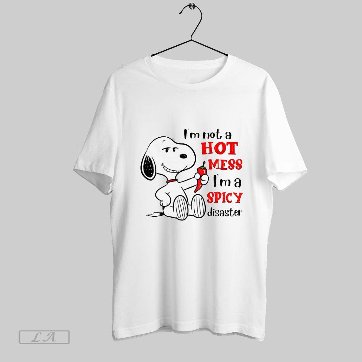Original Snoopy Im Not Hot Mess Im Spicy Disaster Chilli Sweatshirt