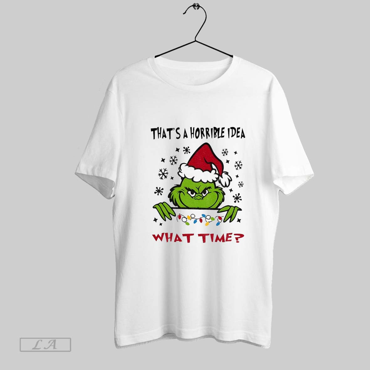 Original Grinch Thats Horrible What Time Tank Top Elegant Look