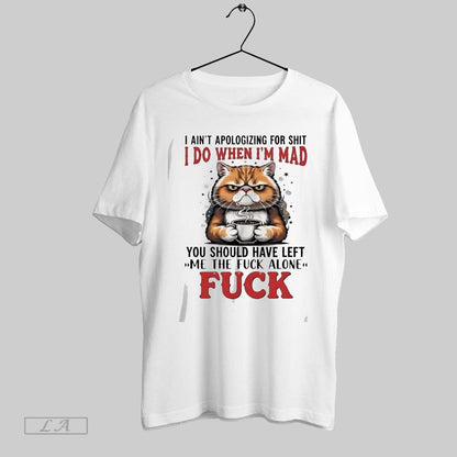 Original Gj3Uxamb Cat Drinking Coffee I Aint Aapologizing Shit I Do