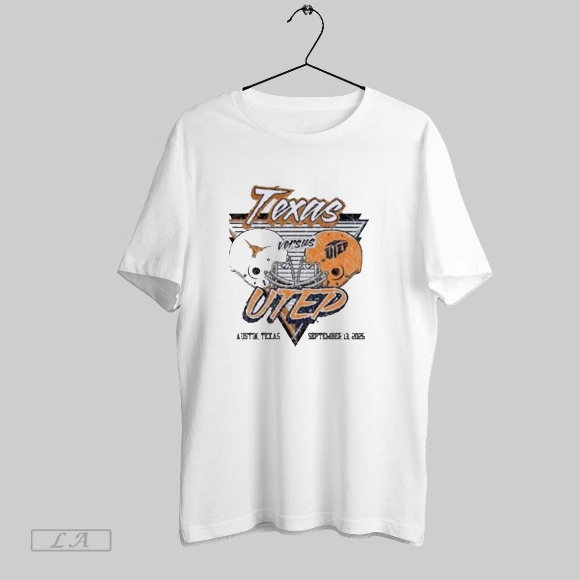 Original Gameday 2025 Texas Longhorns Vs Utep Miners Helmet TShirt