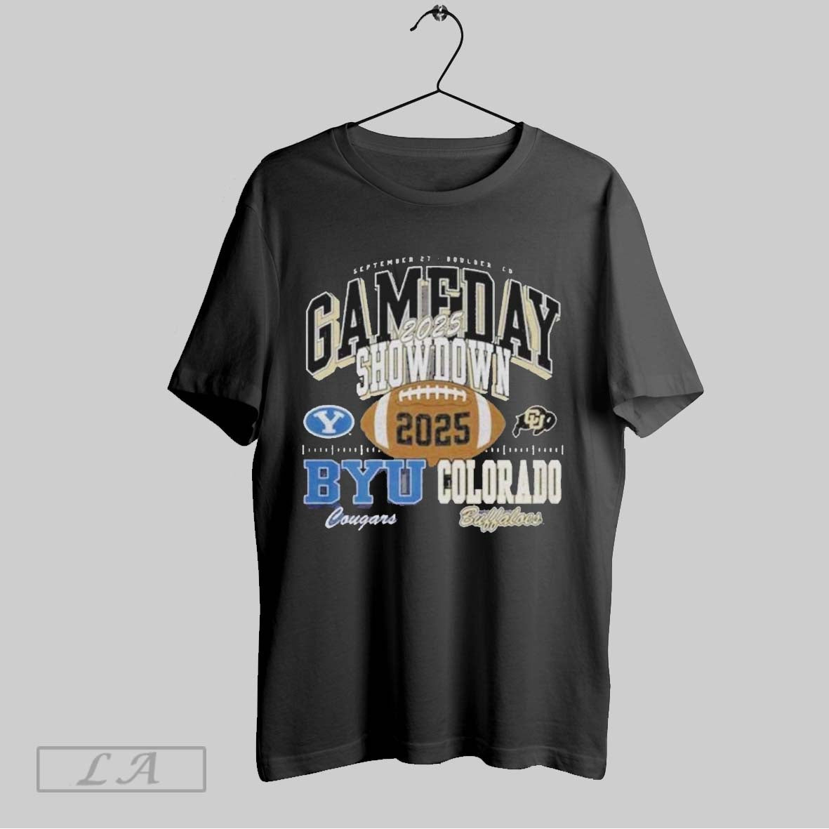 Original Gameday Showdown 2025 Byu Vs Colorado Matchup TShirt