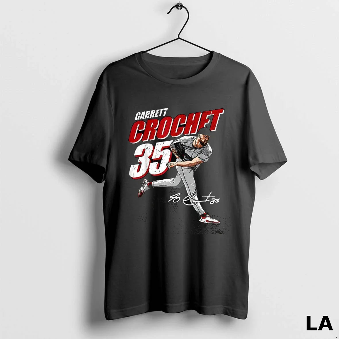 Original Garrett Crochet 35 Player Baseball Signature Long Sleeve