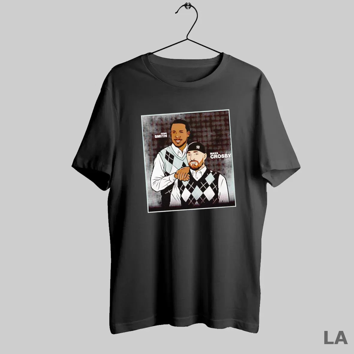 Original Geno Smith And Maxx Crosby Step Brothers Family Portrai Tee