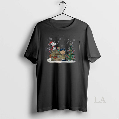 Original Georgia Tech Yellow Jackets Snoopy Charlie Brown Holiday Tee