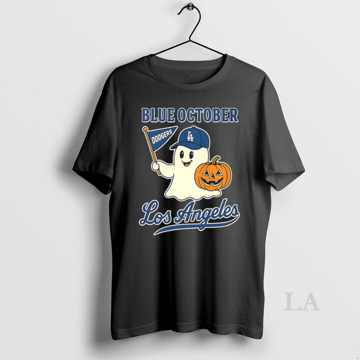 Original Ghost Blue October Los Angeles Dodgers Halloween 2025 Tank