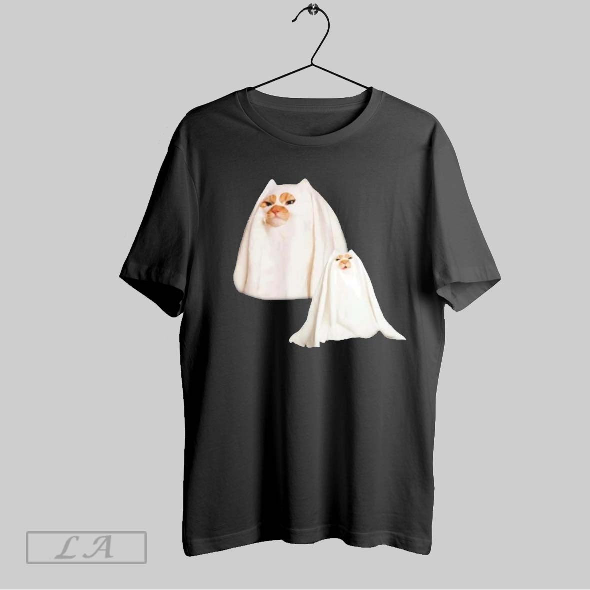 Original Ghost Cat Meme Halloween Tee Stylish Design