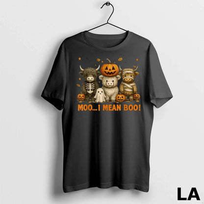 Original Ghost Cow Moo I Mean Boo Halloween Outfit Cow TShirt Retro