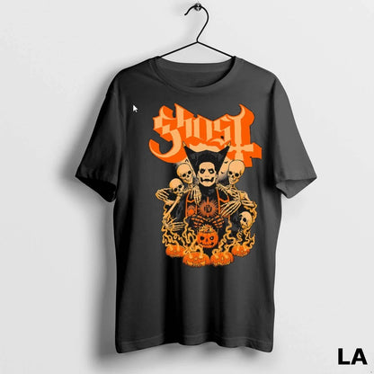 Original Ghost Great Pumpkin Skeletons Halloween Tee Modern Look