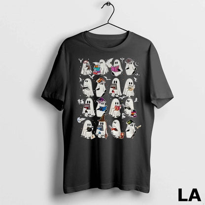 Original Ghost Book Spooky Halloween 2025 TShirt Trendy Art