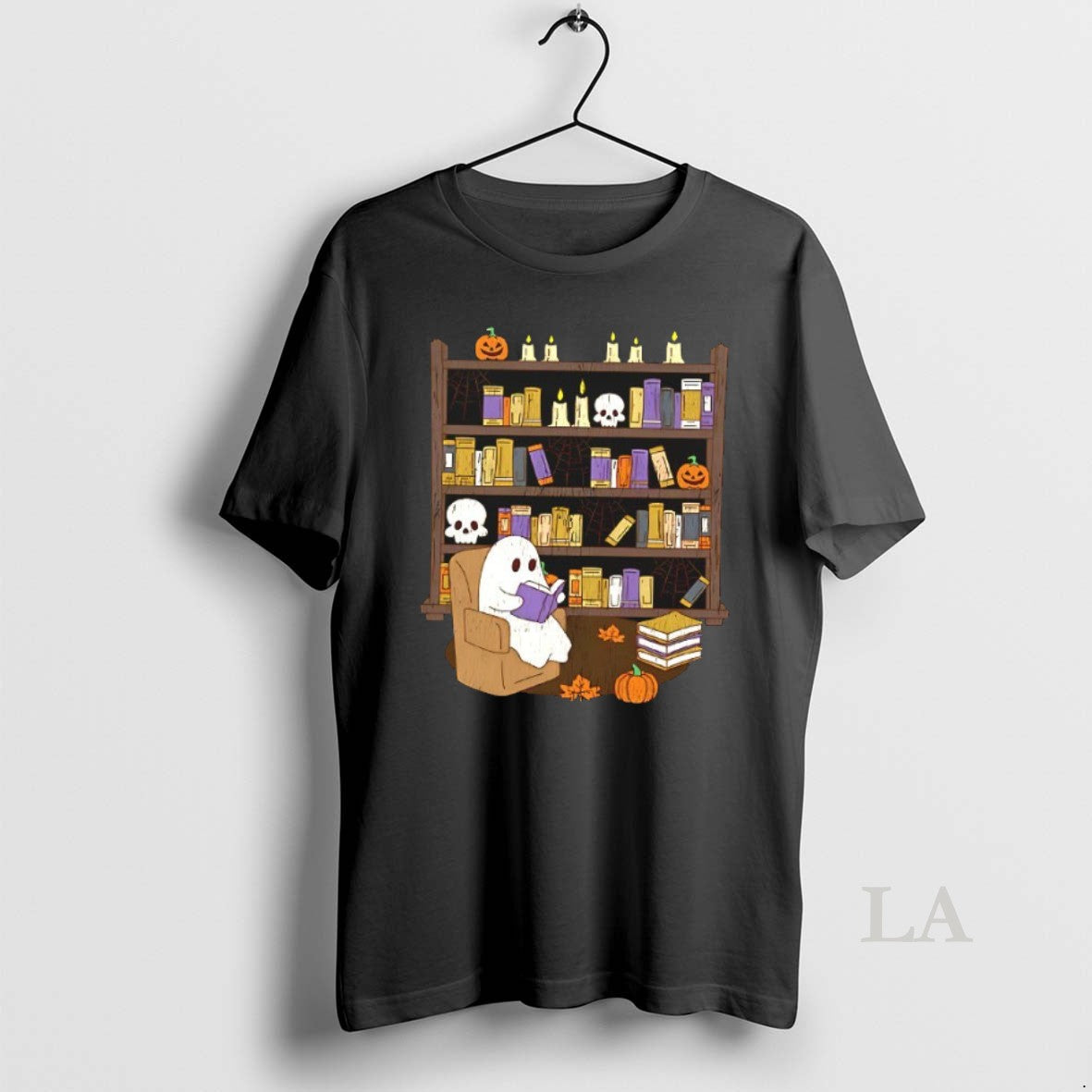 Original Ghost Library Halloween Tee Unique Style