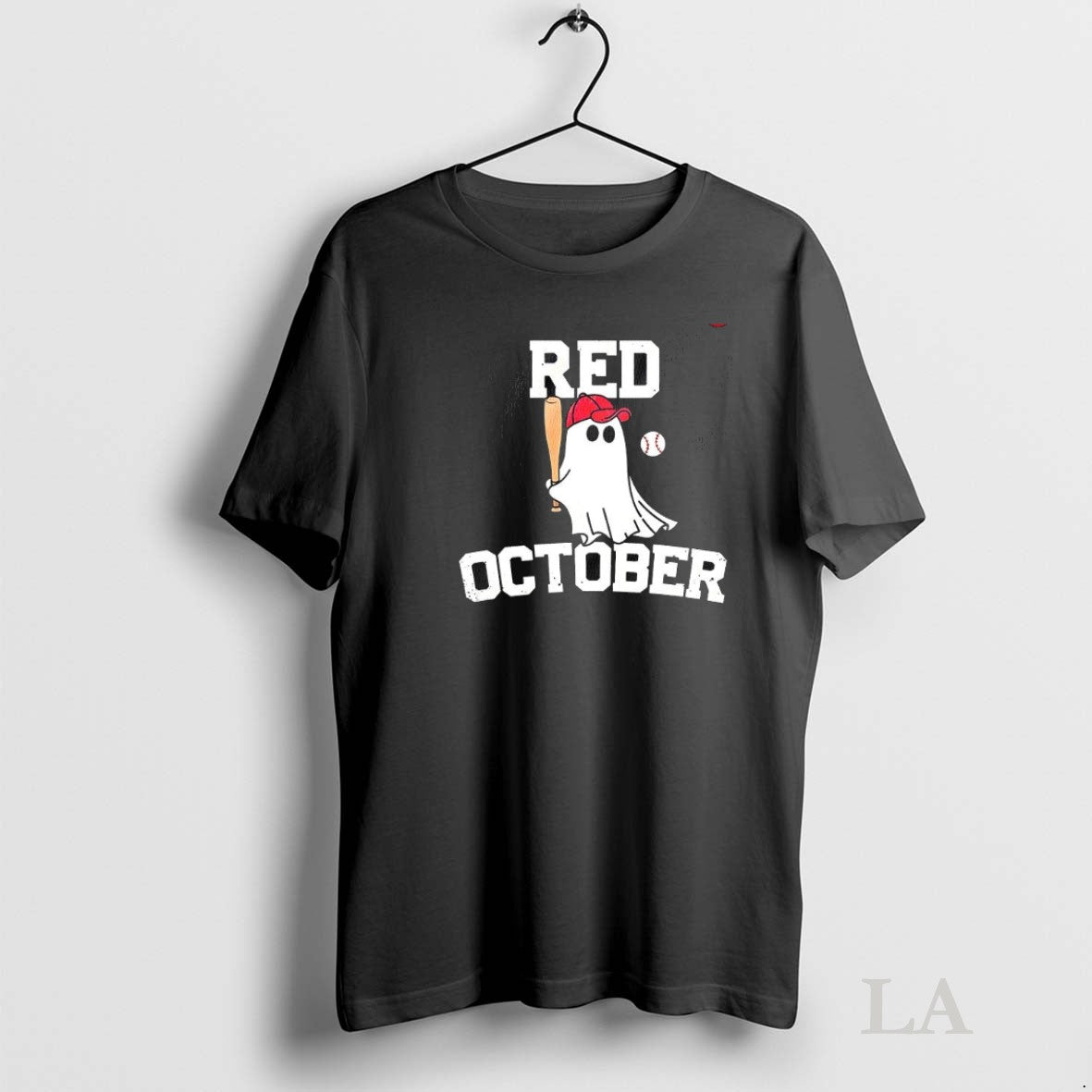 Original Ghost Playing Baseball Red October Halloween Hoodie Premium