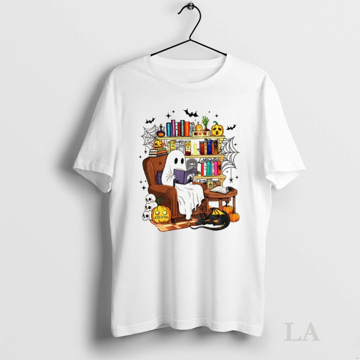 Original Ghost Reading Book Spooky Season Halloween Sweatshirt Unique