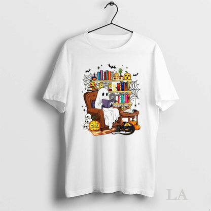 Original Ghost Reading Book Spooky Season Halloween Sweatshirt Unique